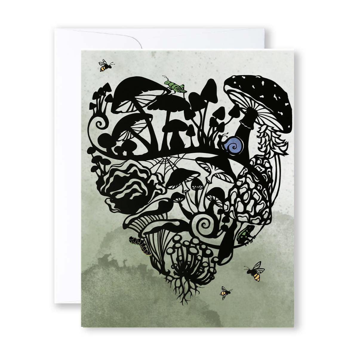 A7 card / 6 set --- Mushroom Love