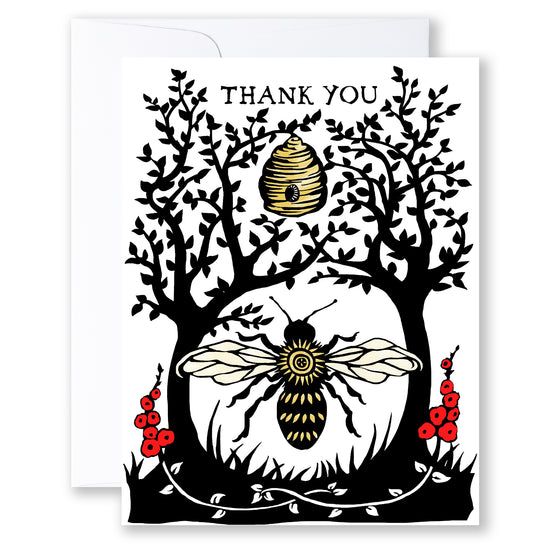 A7 card / 6 set ---  Bee Thankful