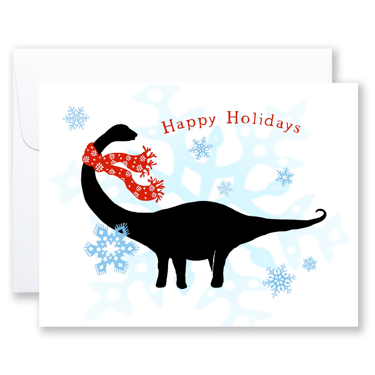 A6 note card / 6 set --- Dippy's Christmas Scarf
