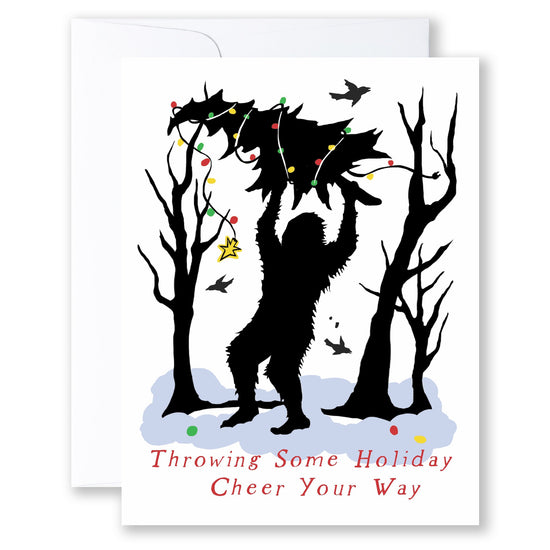 Throwing Cheer Greeting Card 5"x7"