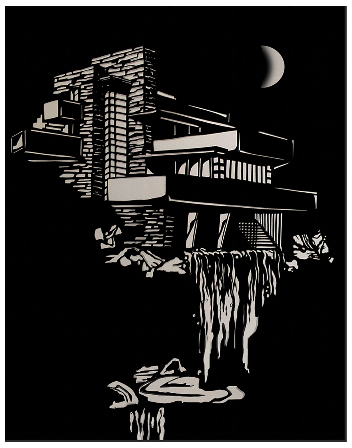 Load image into Gallery viewer, Fallingwater Waning Moon
