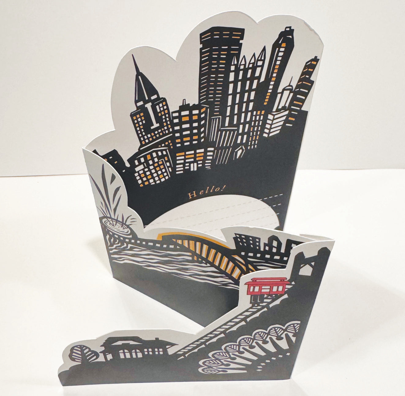 Tri-fold Pittsburgh Card