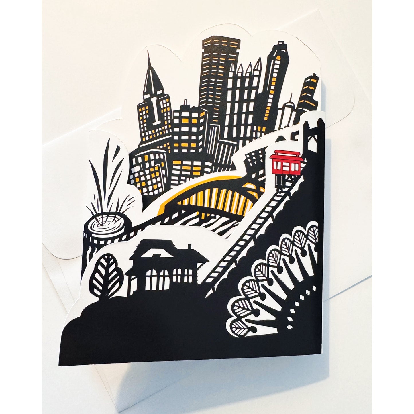 Tri-fold Pittsburgh Card