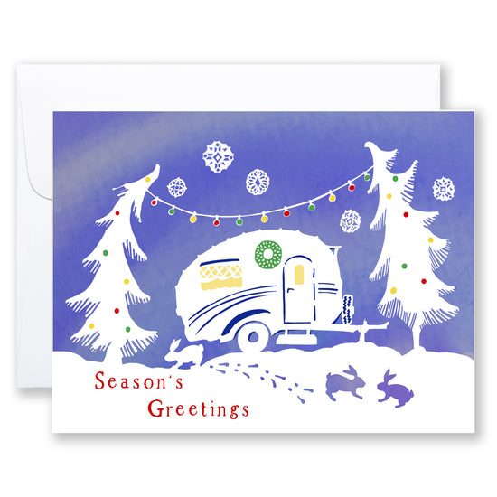 Load image into Gallery viewer, Christmas Caravan - note card
