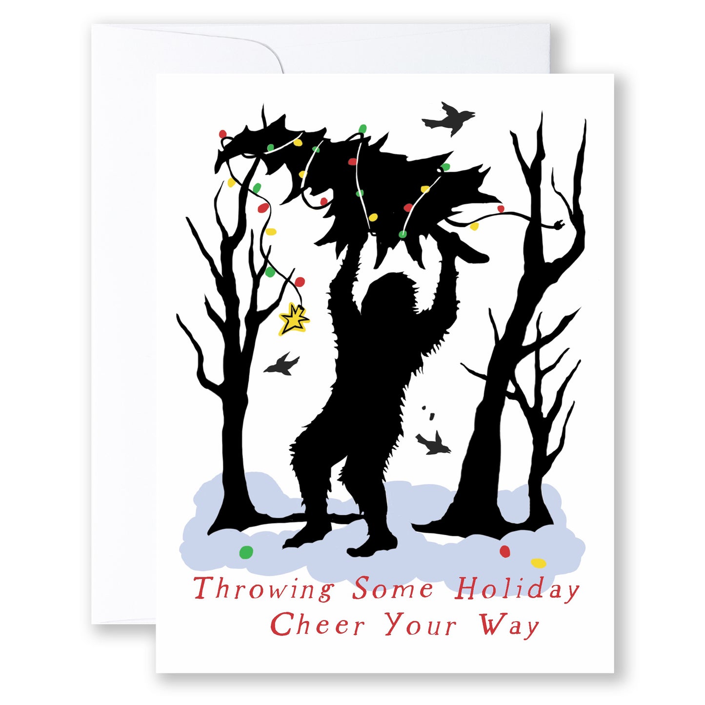 Throwing Cheer - note card