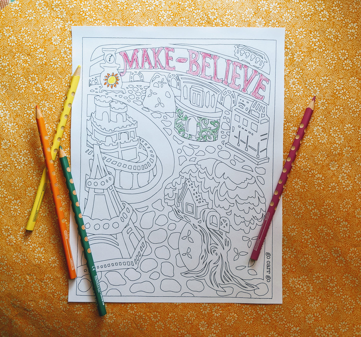 Make-Believe Coloring Page